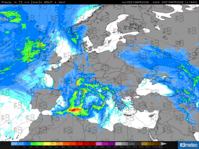 Da lunedì torna il maltempo: vento con sabbia sahariana e un deciso calo termico