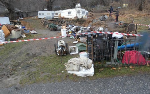 Sequestrata discarica abusiva di 900 metri quadrati a Exilles, nel Torinese