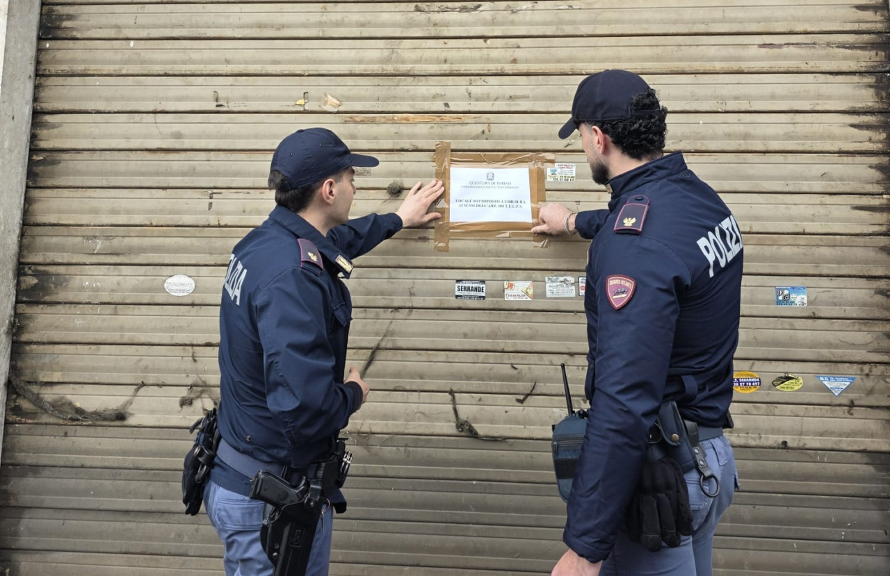 Torino: la Polizia sospende la licenza di un bar nel quartiere San Donato