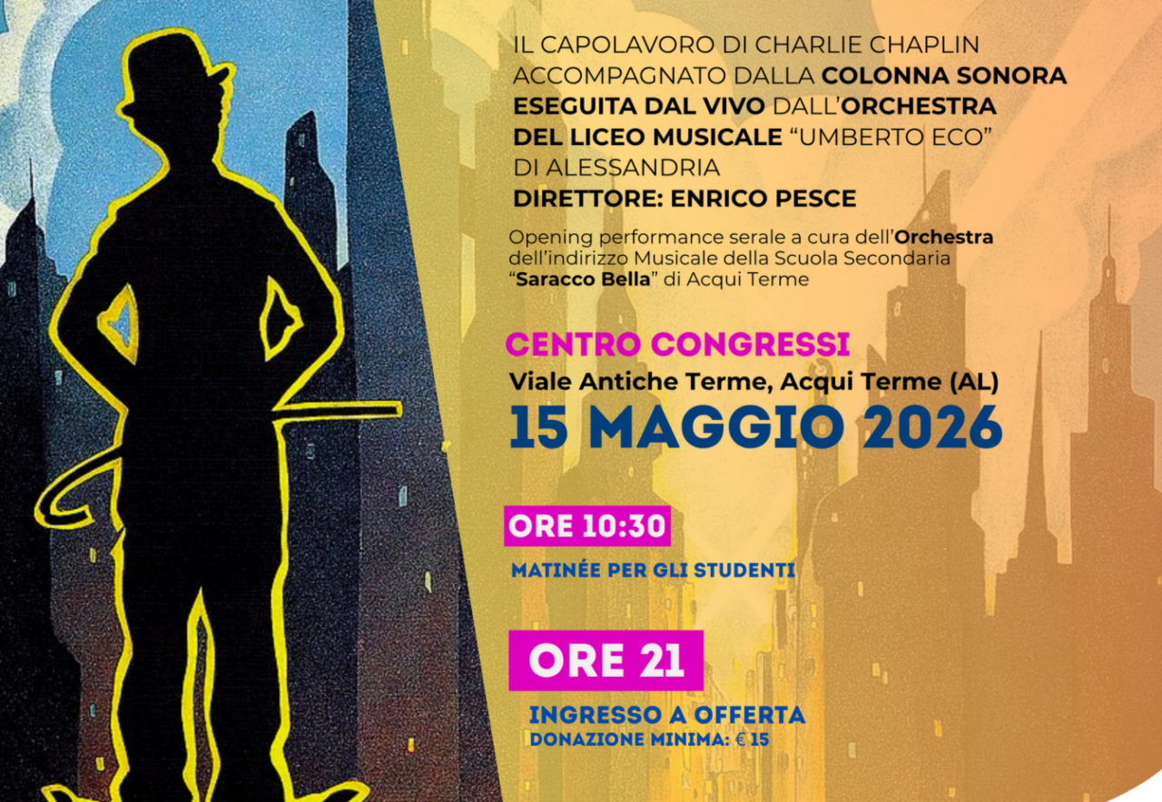 Il cinema incontra la solidarietà venerdì ad Acqui Terme con lo spettacolo “Luci della città”