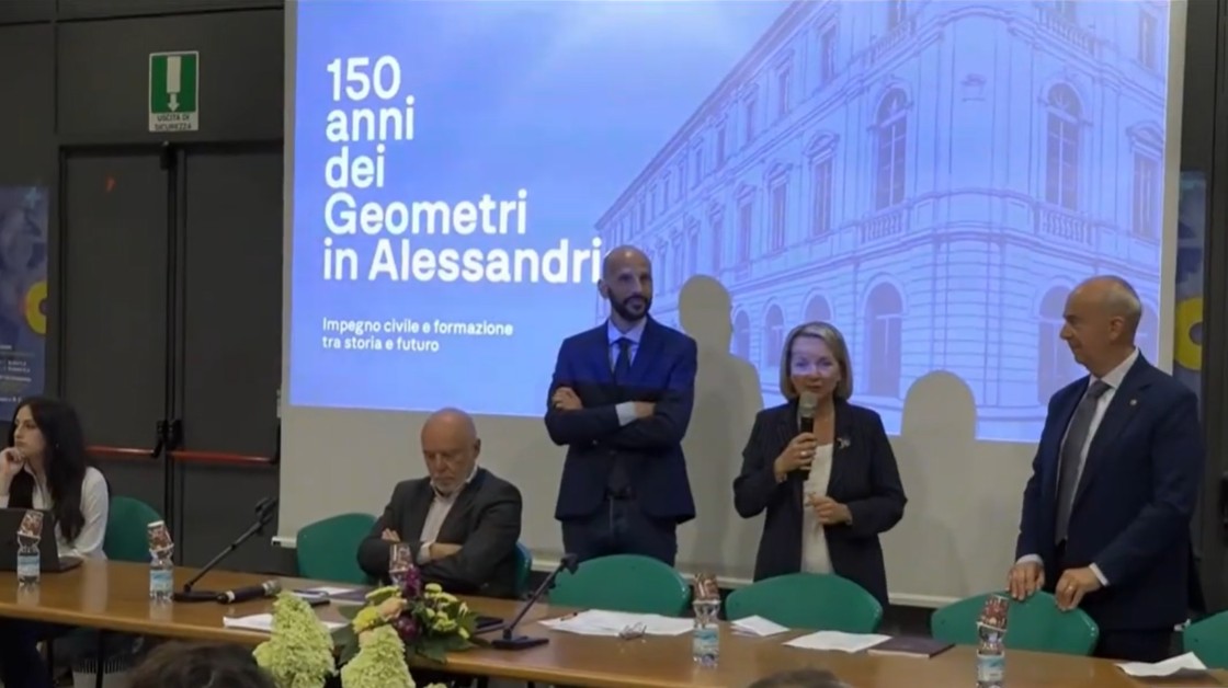 I geometri festeggiano al Vinci di Alessandria i 150 anni di professione