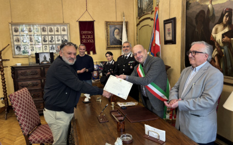 Acqui Terme: il Tirolino d’argento al Cavaliere Giovanni Goglione