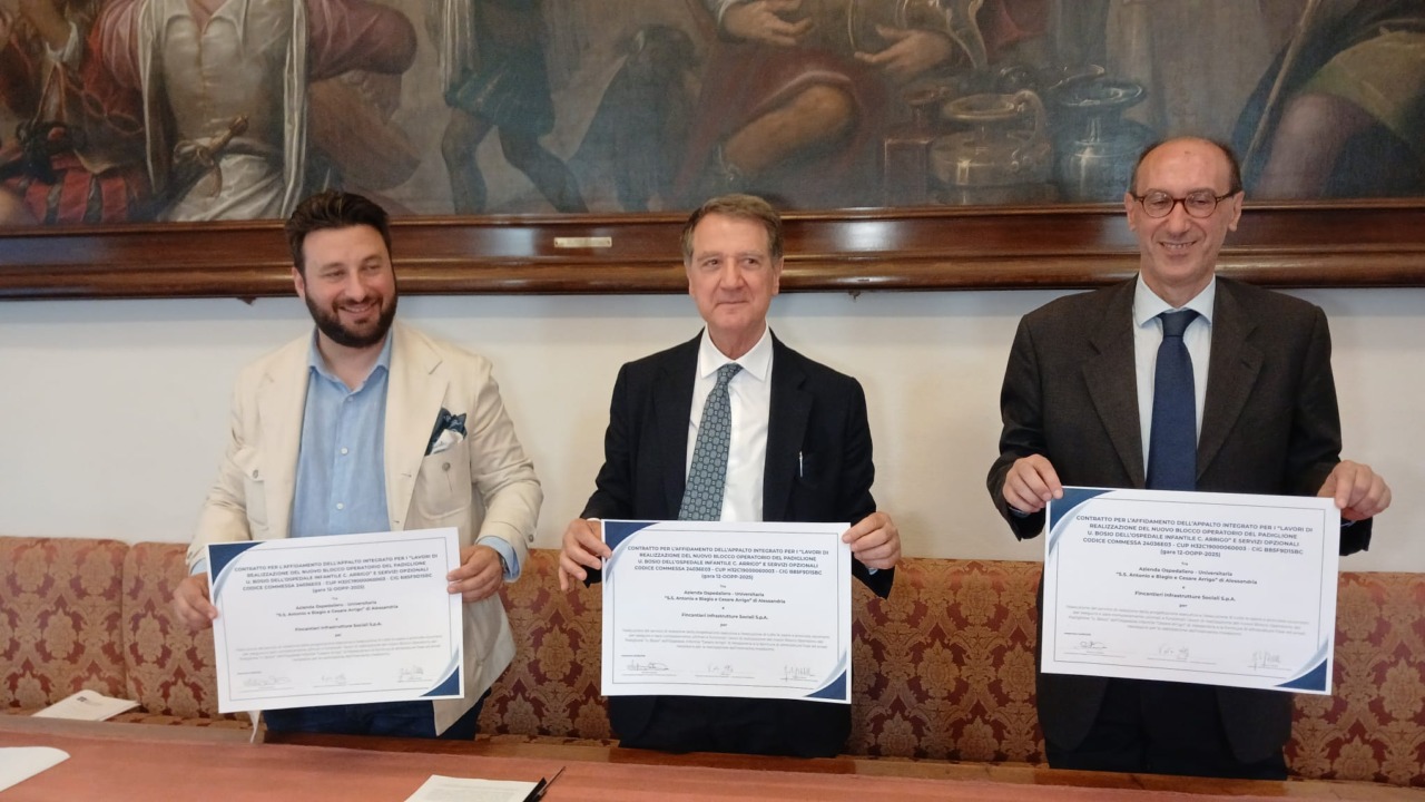 Al via i lavori del nuovo blocco operatorio dell’Ospedale Infantile di Alessandria