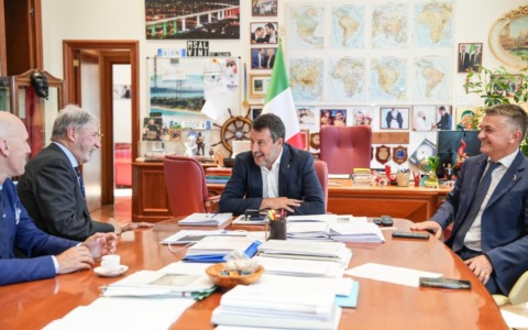 Infrastrutture: incontro tra il vicepremier Salvini ed il presidente della Liguria Bucci