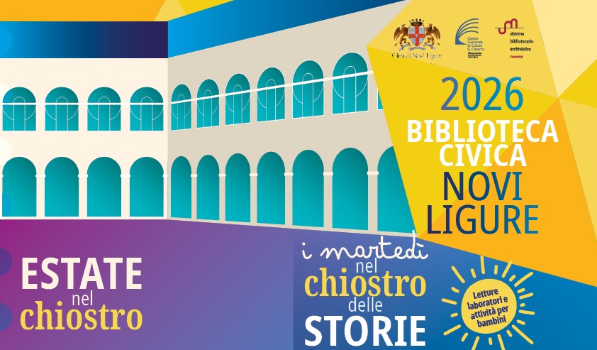 Al via le rassegne culturali dell’Estate nel Chiostro alla Biblioteca Civica di Novi Ligure