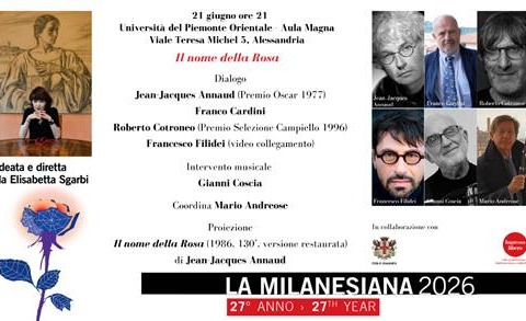  La Milanesiana fa tappa ad Alessandria con una serata dedicata ad Umberto Eco