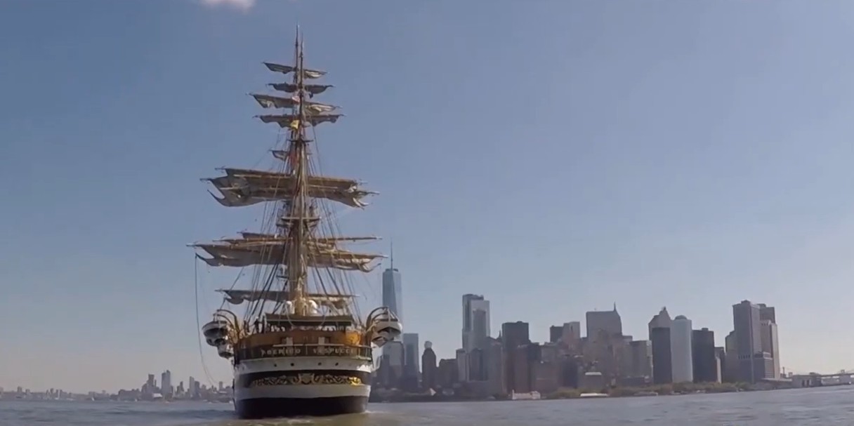 Da Genova a New York: successo della nave Amerigo Vespucci nella Grande Mela