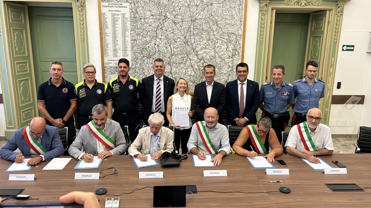 Protezione civile, accordo tra sei Comuni dell’Alessandrino per coordinare gli interventi nelle emergenze