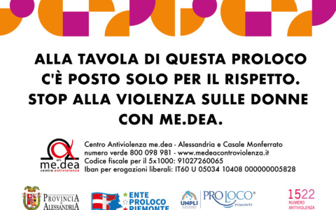 Violenza di genere, in provincia di Alessandria cresce la rete di contrasto: 42 Pro Loco coinvolte nel progetto “Alla tavola del rispetto”